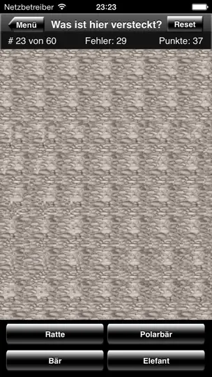 Screenshot von Das Magische Auge Stereogramm Quiz auf dem iPhone 2