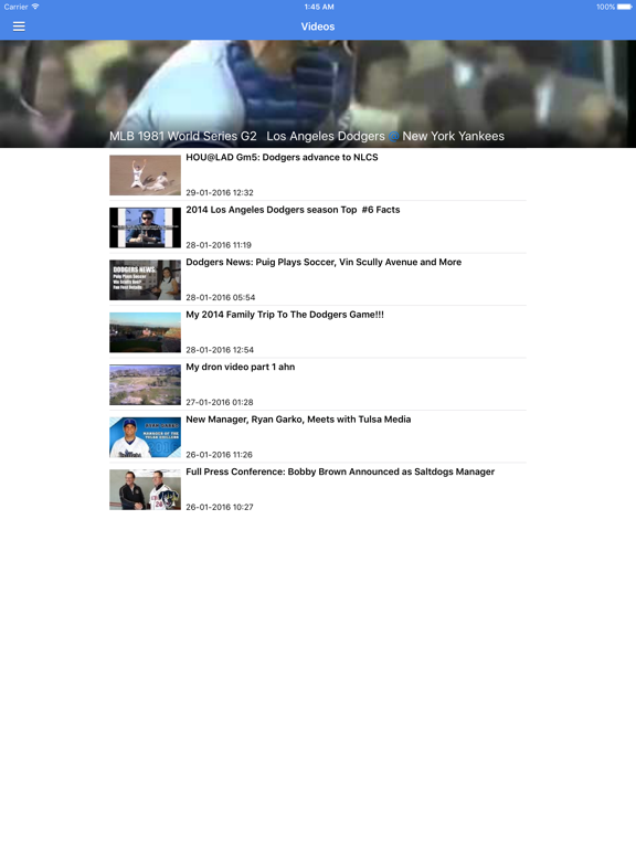 News Surge for Dodgers Baseball News Free Edition iPad screenshot 5 - Sports app