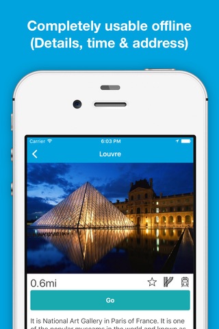 Paris guide, Pilot - Completely supported offline use, Insanely simple screenshot 3