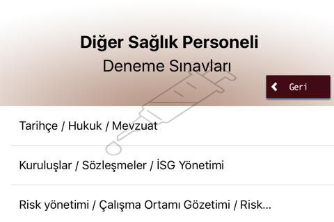 Diğer Sağlık Personeli screenshot 2