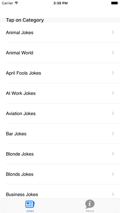 Screenshot #1 for Free Funny Jokes App - 40+ Joke Categories