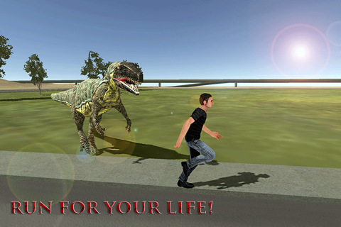 City Dino Chase Sim 3D : Free Play Game 2016 screenshot 4