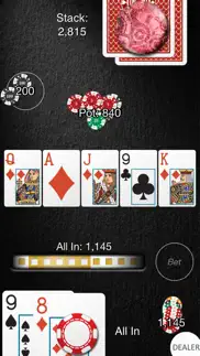 heads up: hold'em (1-on-1 poker) iphone screenshot 3