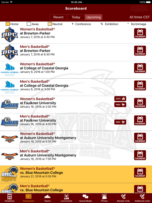 Screenshot #5 pour Loyola University Wolf Pack Athletics