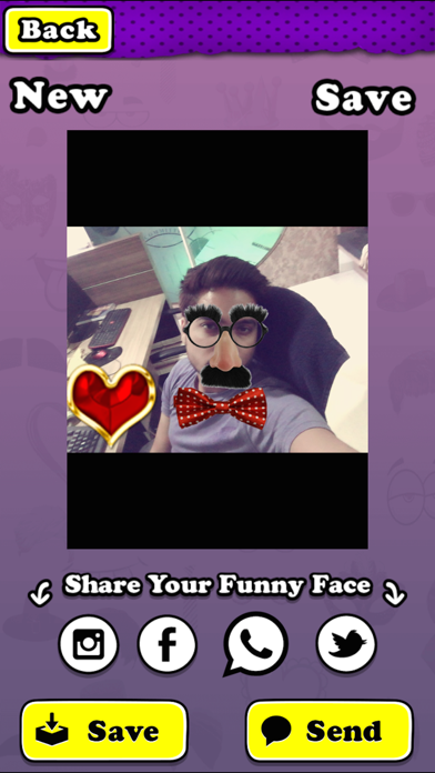 Funny Face Changer & Free Stickers iPhone screenshot 5 - Photo & Video app