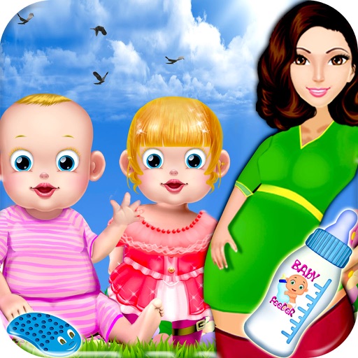 Newborn Twins Care new baby kids games for girls icon