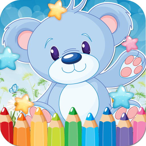Bear Drawing Coloring Book - Cute Caricature Art Ideas pages for kids