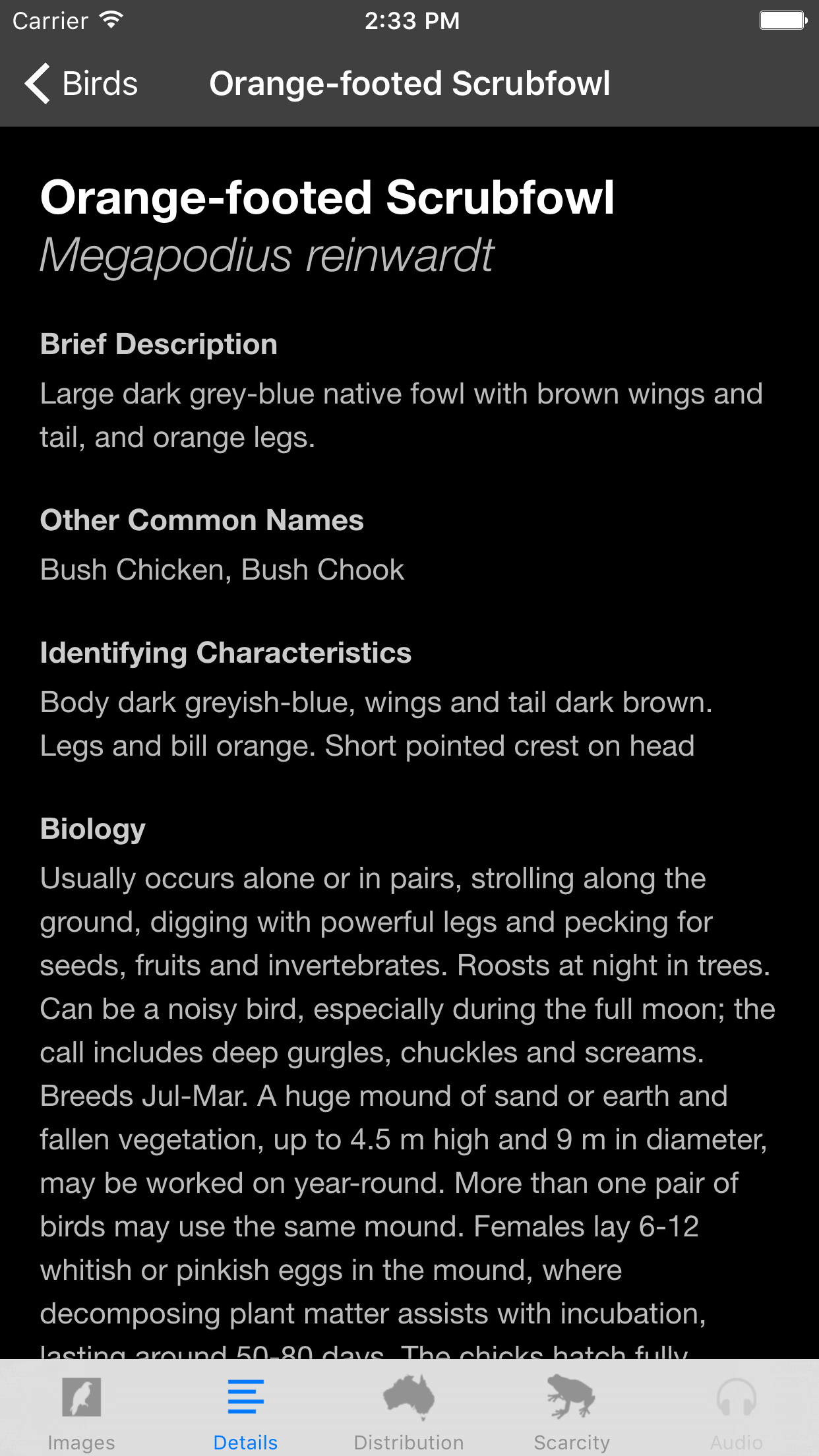 Field Guide to Northern Territory Fauna