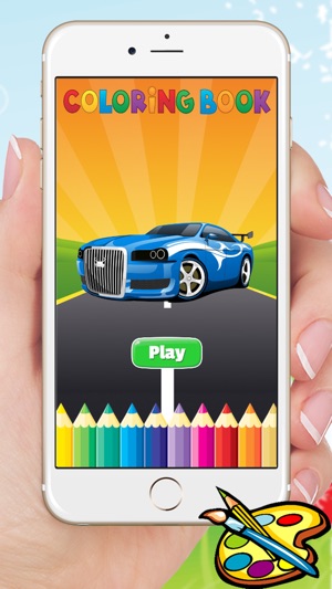 Sport Car Coloring Book Vẽ Xe cho mầm non trai