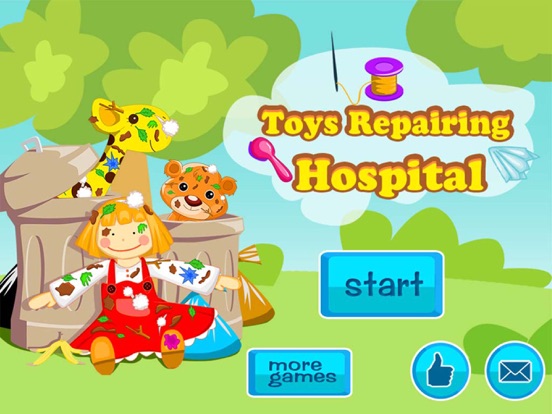 Belle's plush dolls repair toys hospital -(Happy Box) kid games for girls iPad screenshot