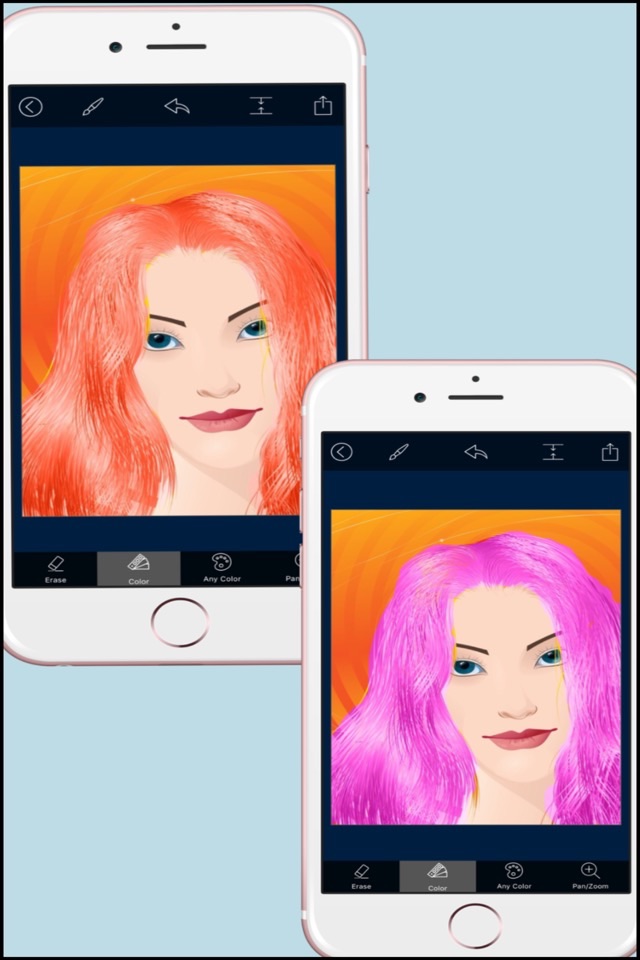 Hair Color Changer - Recolor and Splash Effects screenshot 4