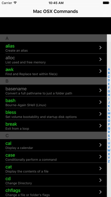 Mac OSX Commands