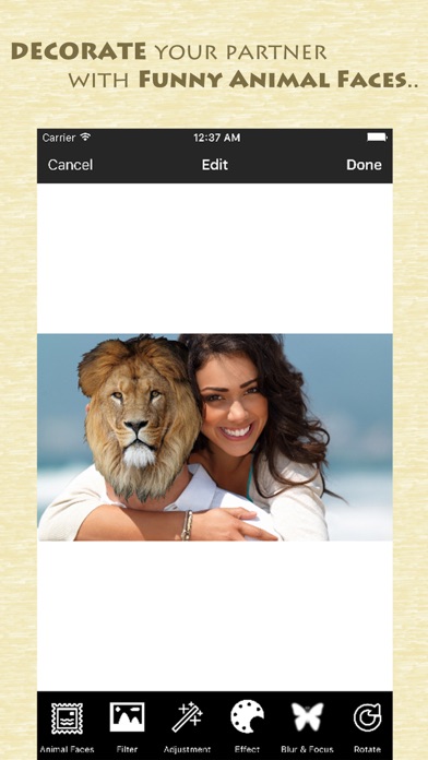 Screenshot #1 pour Animal Face Ultimate - Selfie Correction With Mammalian
