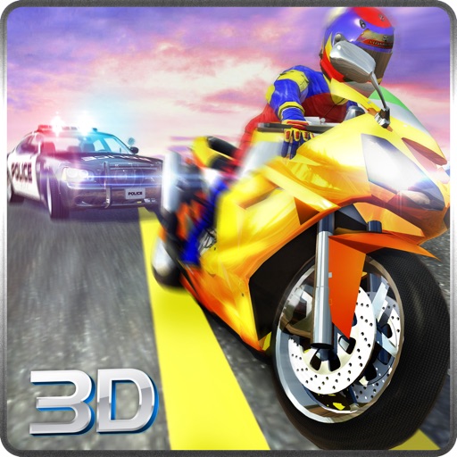 Sports Bike Race Police Chase -  Heavy Bike Rider Game