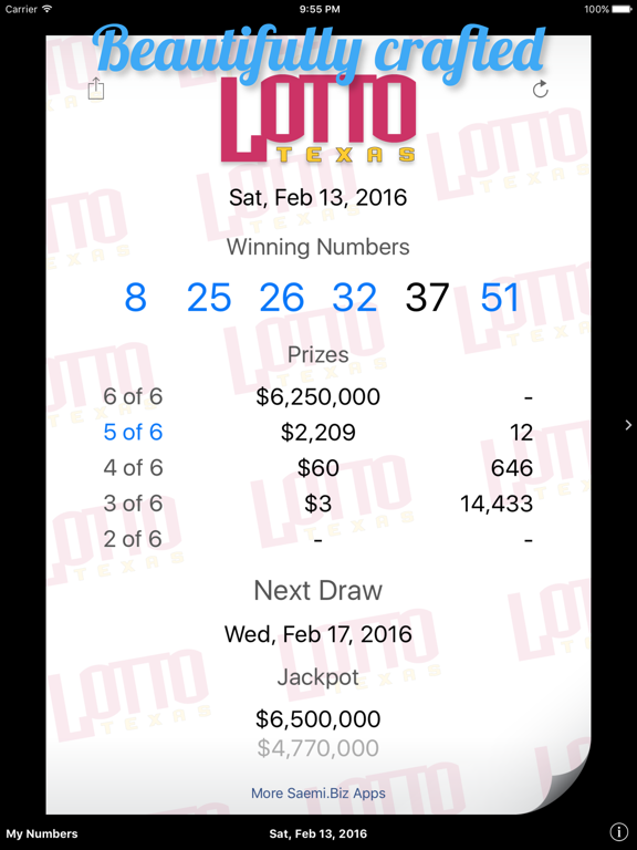 Screenshot #4 pour Lotto Texas Results