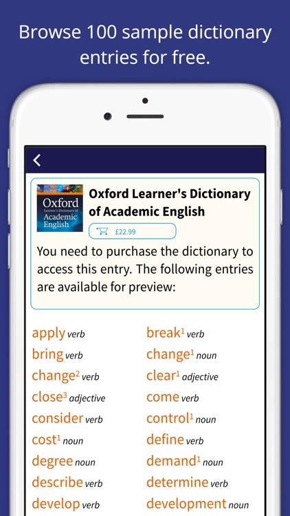 Oxford Learner's Dictionary of Academic English screenshot-0