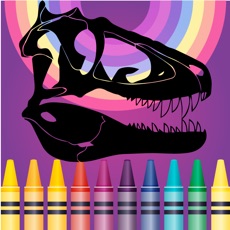 Activities of Dinosaurs Village coloring page for boys First Edition