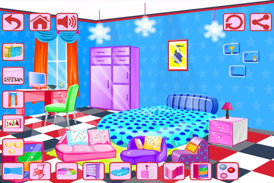 Room Decoration -Vacation Villa, Patio Party, Girls BedRoom, Kids Room, Punk Girl Room screenshot 4