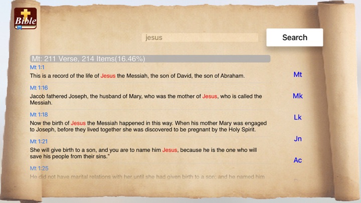 Screenshot #2 pour Handy Bible App