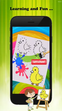 Game screenshot Dot to Dot Coloring Book Brain Learning  - Free Games For Kids mod apk