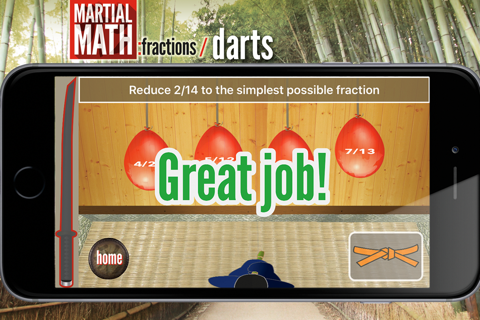 MartialMath:fractions screenshot 4