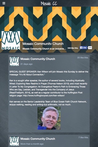 Mosaic Community Church PA screenshot 2
