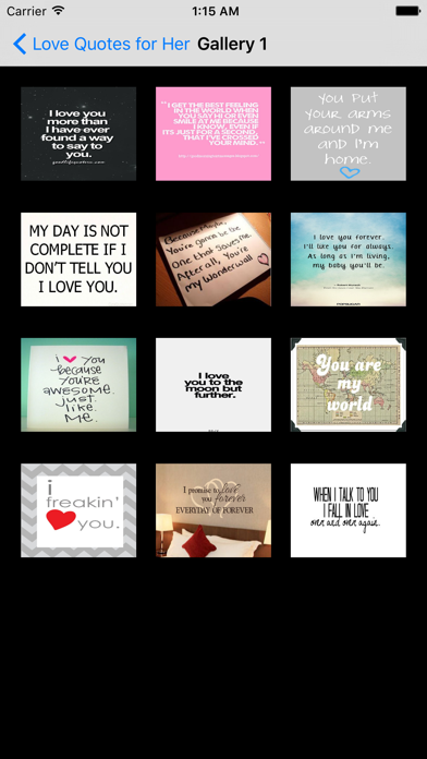 Screenshot #2 pour Love Quotes for Her: Romantic Quotes on Love