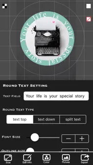 Button Badge Maker - with PDF and AirPrint Options iphone bilder 1