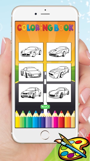 Sport Car Coloring Book Vẽ Xe cho mầm non trai