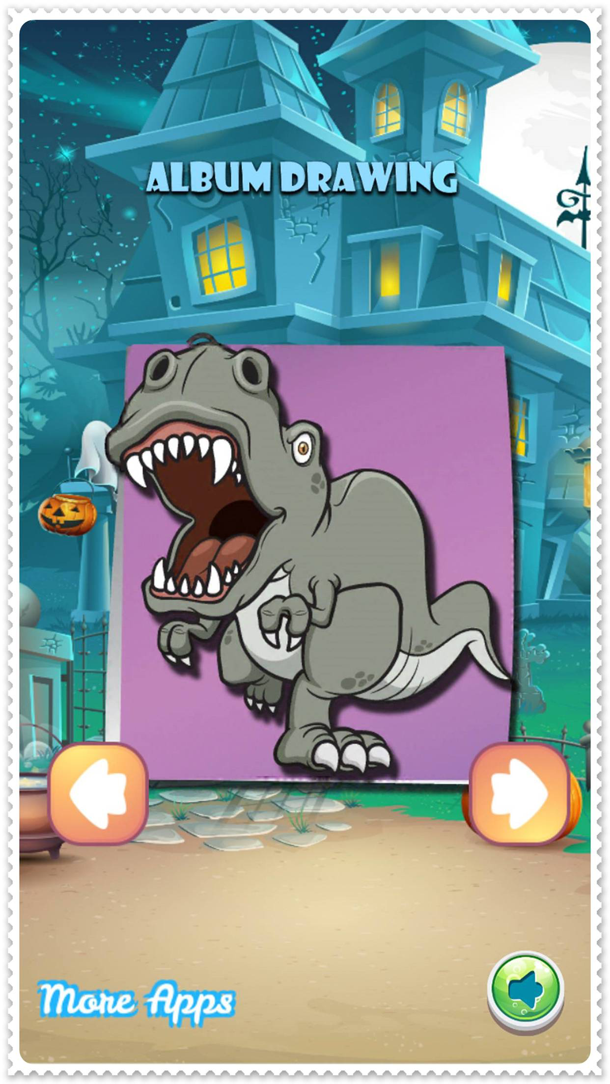 Color Book Dinosaur Coloring Pages Paint Free & Fun - preschool educational learning games for kids and toddler screenshot 2