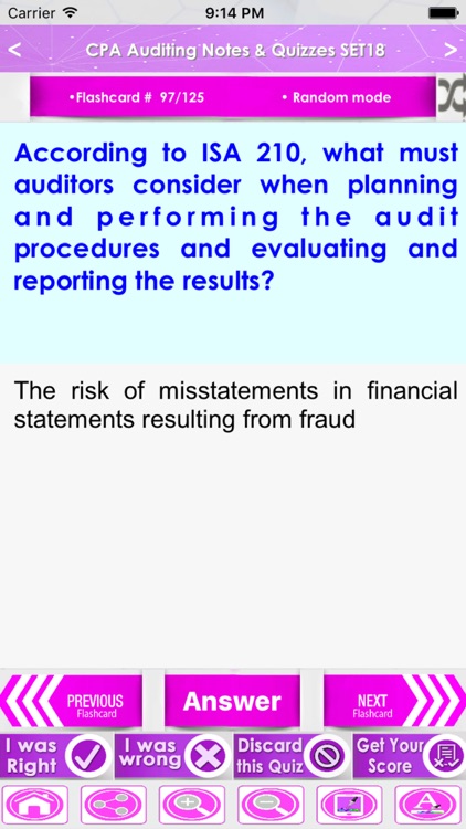 CPA Auditing Q&A Exam review 2700 Study Note