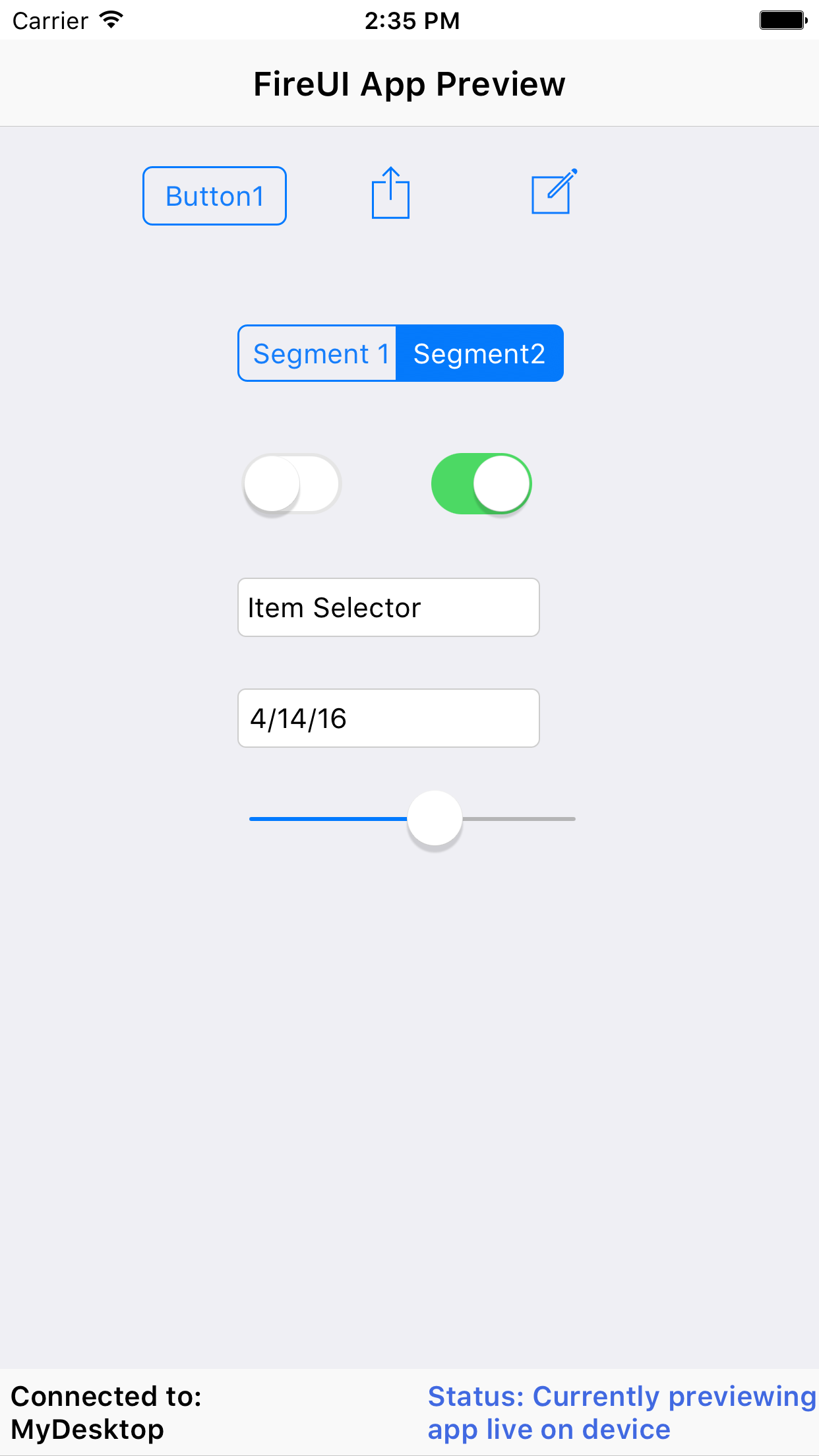 FireUI App Preview 10.1 Berlin screenshot 2