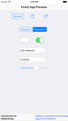 FireUI App Preview 10.1 Berlin screenshot 2
