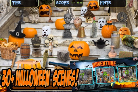 Ghostly Haunted Halloween Mystery - Hidden Object Spot and Find Objects Differences screenshot 2