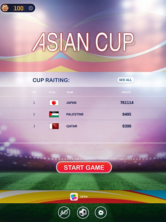 Free Kick Asian Cup 2016 iPad screenshot