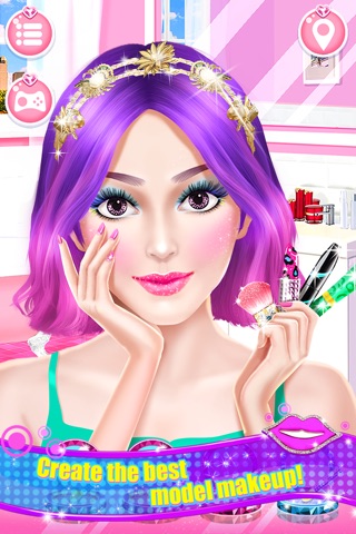 High School Fashion Model Star - Teenage Girl Spa, Makeup and Dressup Salon Game screenshot 3