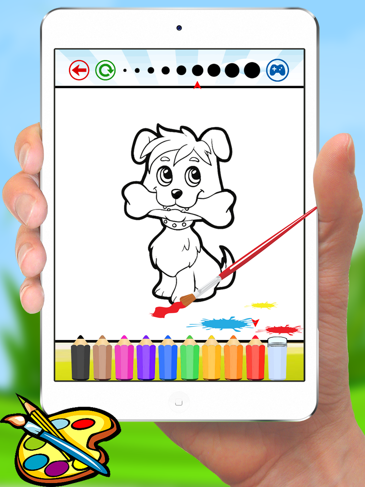 Animal Dog Cat & Rat Coloring Book - Drawing for Kids Games screenshot 8