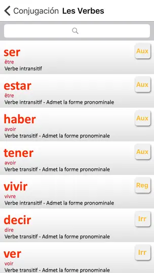 Capture d'écran de La Conjugaison Espagnole L'OBS sur iPhone 1