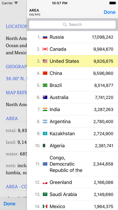 WorldABC — The CIA World FactBook Screenshot