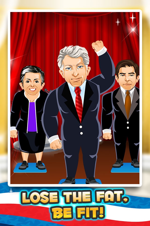 Election Fat to Fit Gym - fun run jump-ing on 2016 games with Bernie, the Donald Trump & Clinton! screenshot 4