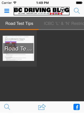 BC Driving Blog screenshot 2