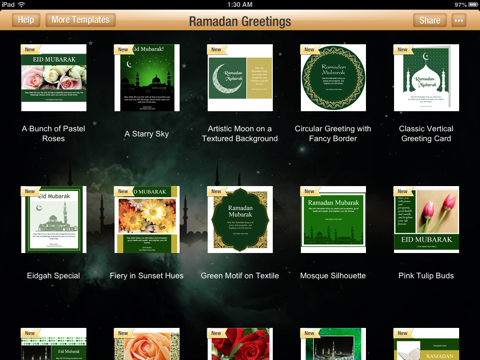 Ramadan Greetings for iPad screenshot 4