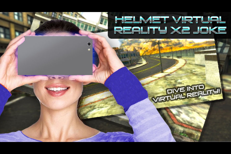 Helmet Virtual Reality X2 Joke screenshot 3