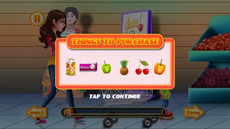 Shopping Game Kids Supermarket  help mom with the shopping list and to pay the cashier