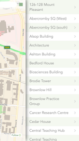 UoL Campus Map screenshot