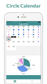 circle calendar iphone screenshot 1