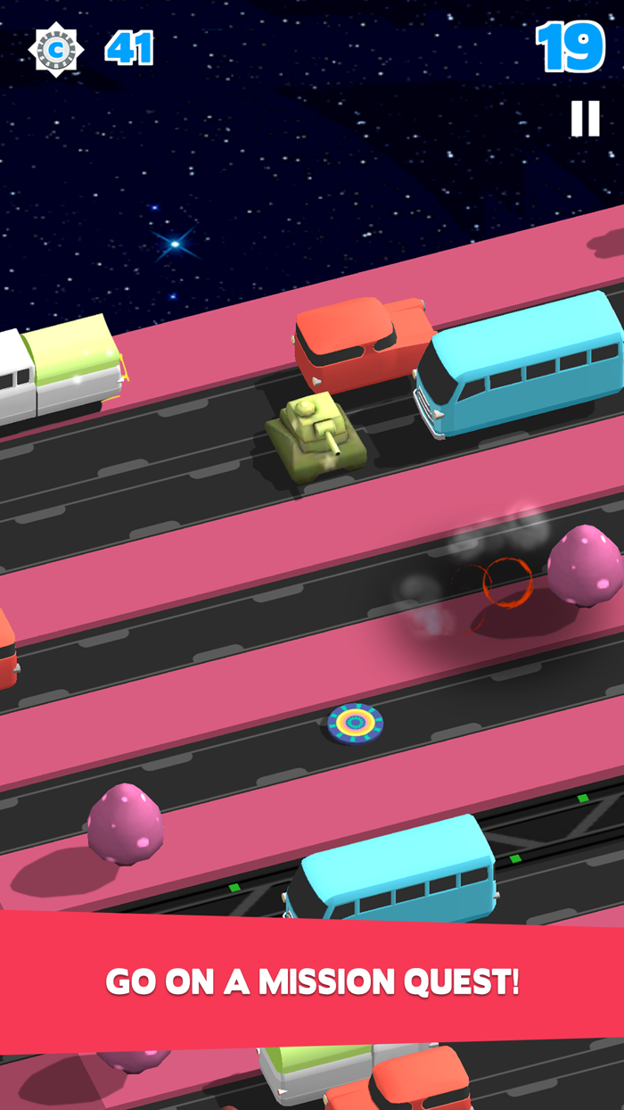 Bring Me Home-Endless Road Crossing with Hopper Hovercraft