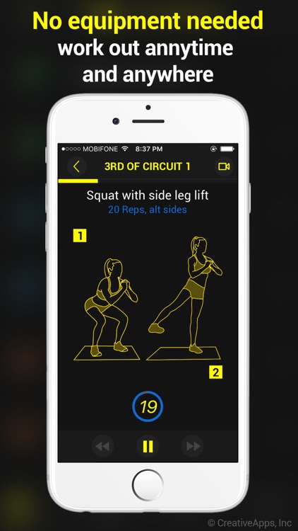 No-Gym Bodyweight Workout Pro ~ The Best Fitness Workout For Women