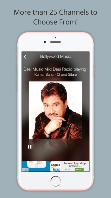 Bollywood Radio-Hindi Music iPhone screenshot