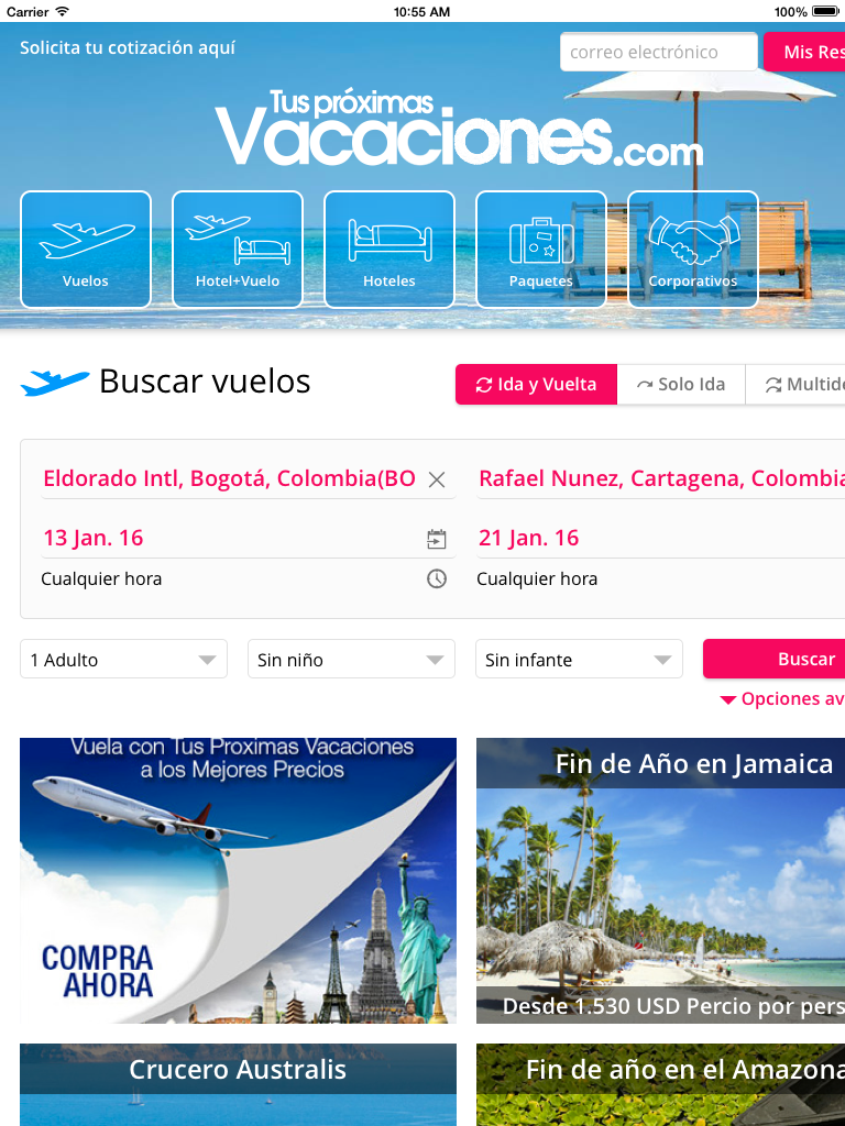 Tus proximas Vacaciones